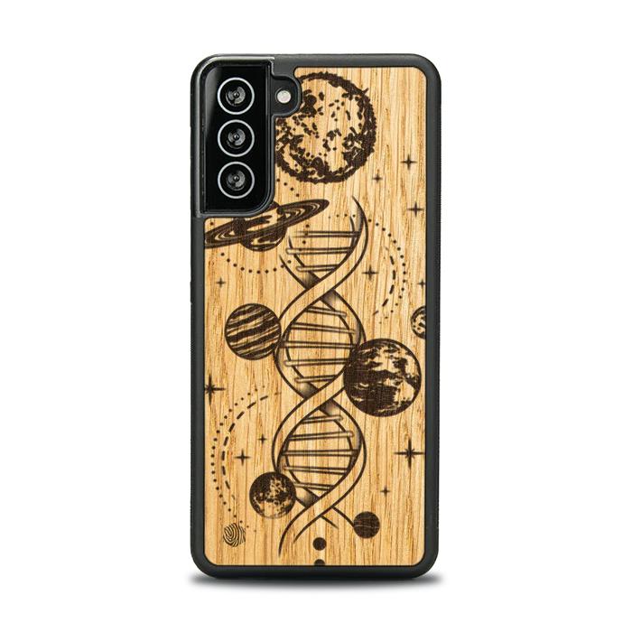 Samsung Galaxy S21 Handyhülle aus Holz - Space DNA (Eiche)