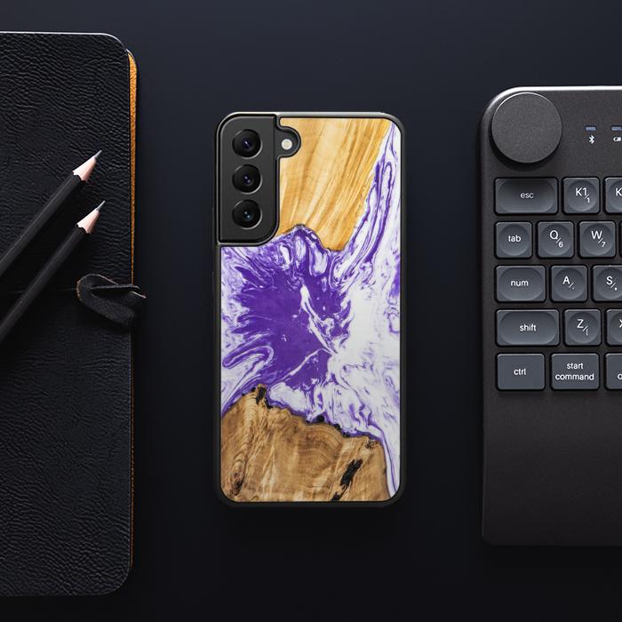 Samsung Galaxy S22 Plus Handyhülle aus Harz und Holz - SYNERGY#A79