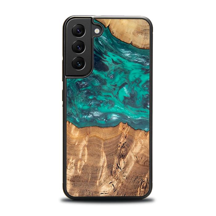 Samsung Galaxy S22 Plus Handyhülle aus Harz und Holz - Synergy#D109