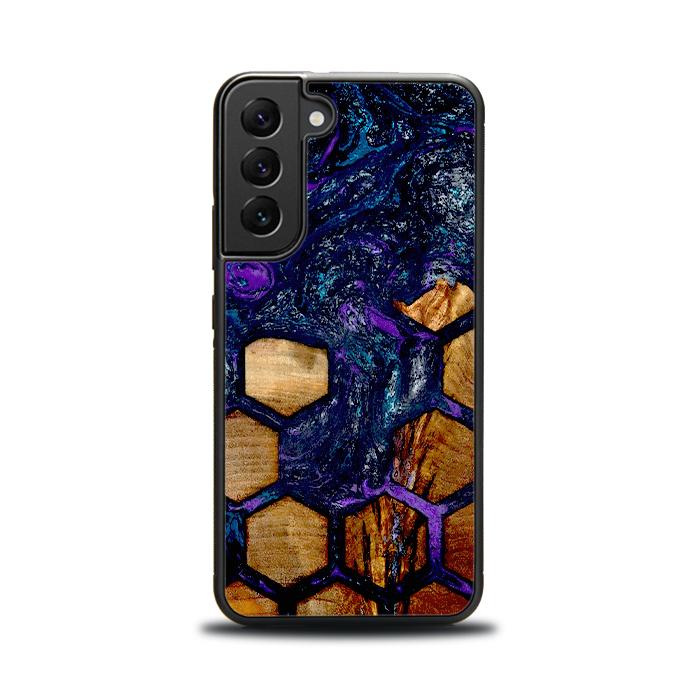 Samsung Galaxy S22 Handyhülle aus Harz und Holz - Synergy#D105