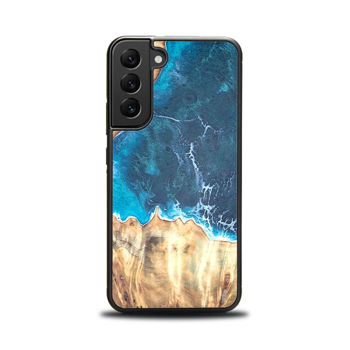 Samsung Galaxy S22 Handyhülle aus Harz und Holz - Synergy#D116