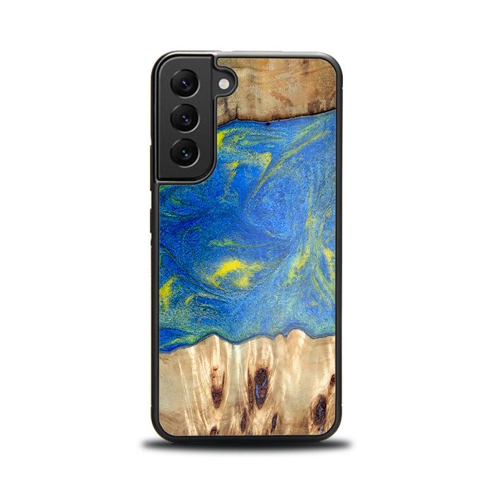 Samsung Galaxy S22 Handyhülle aus Harz und Holz - Synergy#D128