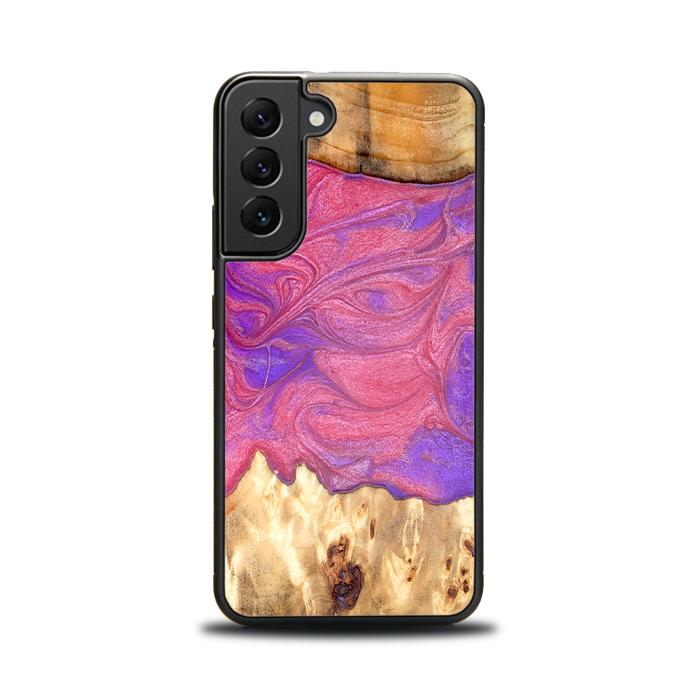 Samsung Galaxy S22 Handyhülle aus Harz und Holz - Synergy#D136