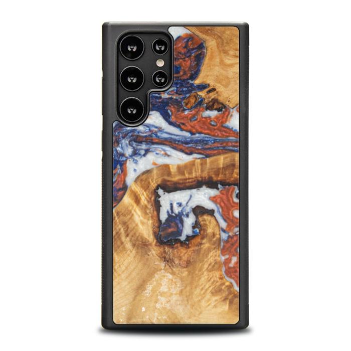 Samsung Galaxy S22 Ultra Handyhülle aus Harz und Holz - SYNERGY#B09