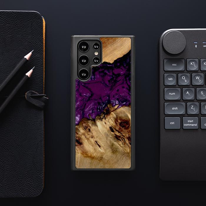 Samsung Galaxy S22 Ultra Handyhülle aus Harz und Holz - Synergy#D113