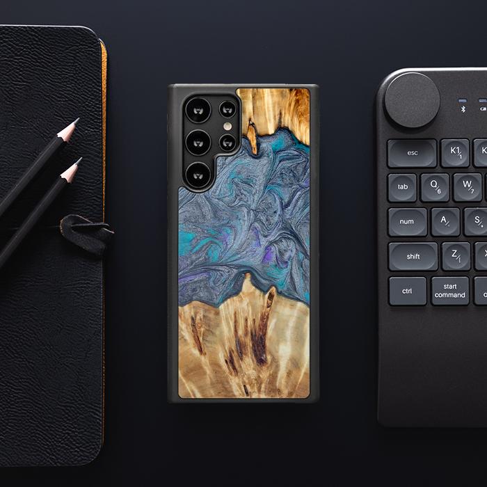 Samsung Galaxy S22 Ultra Handyhülle aus Harz und Holz - Synergy#D135