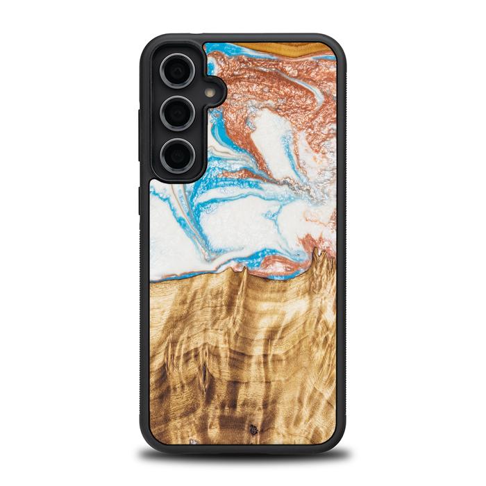 Samsung Galaxy S23 FE Handyhülle aus Harz und Holz - Synergy#47