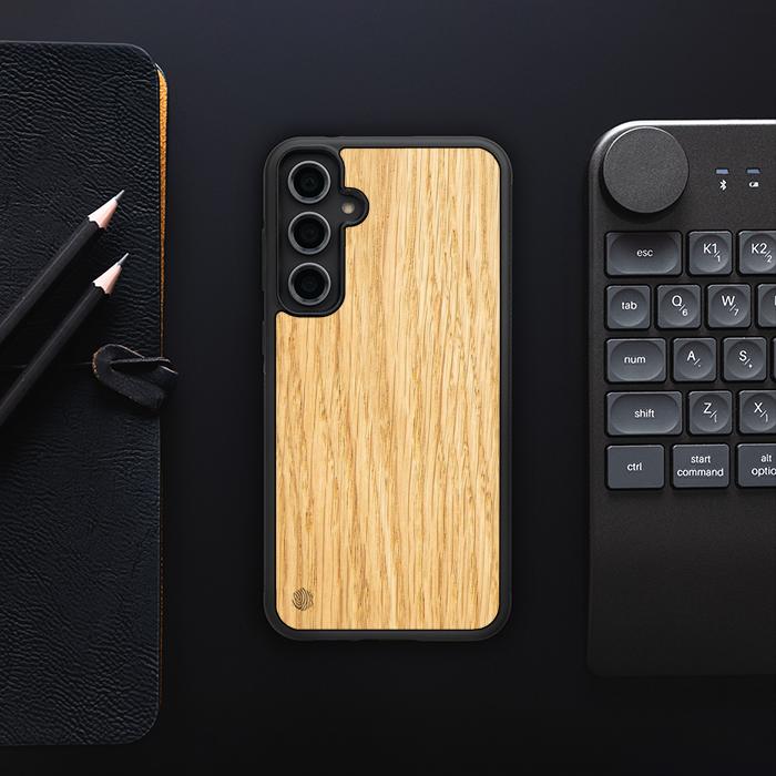 Samsung Galaxy S23 FE Handyhülle aus Holz - Eiche