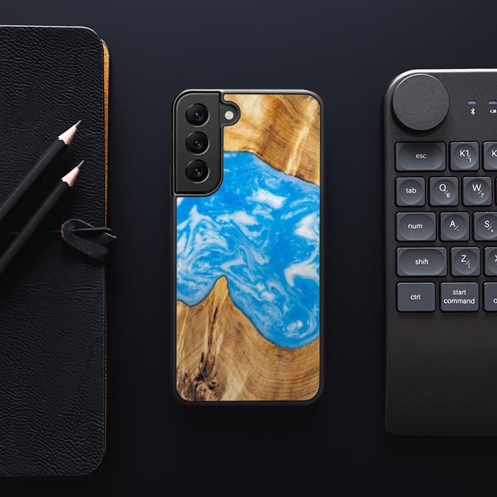 Samsung Galaxy S23 Plus Handyhülle aus Harz und Holz - SYNERGY#A26