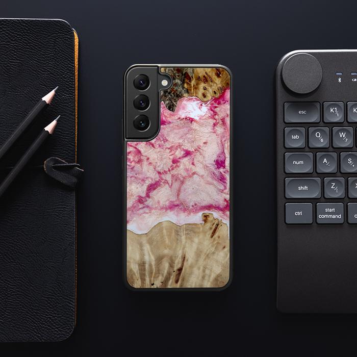 Samsung Galaxy S23 Plus Handyhülle aus Harz und Holz - Synergy#D101