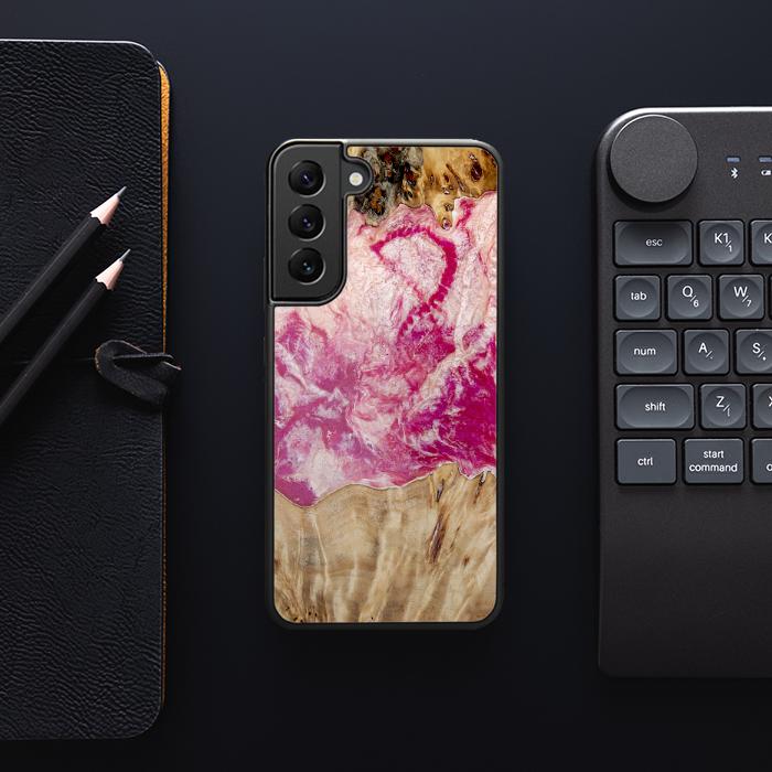 Samsung Galaxy S23 Plus Handyhülle aus Harz und Holz - Synergy#D123