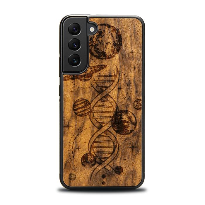 Samsung Galaxy S23 Plus Handyhülle aus Holz - Space DNA (Imbuia)