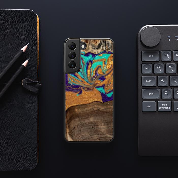 Samsung Galaxy S23 Handyhülle aus Harz und Holz - SYNERGY#A122