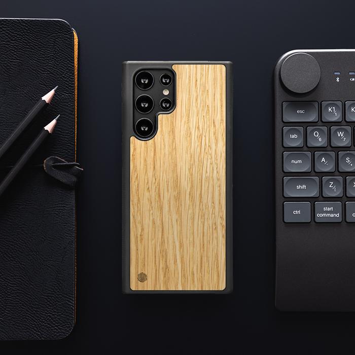 Samsung Galaxy S23 Ultra Handyhülle aus Holz - Eiche