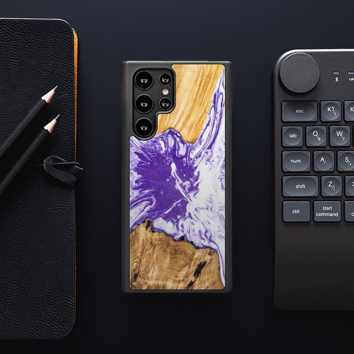 Samsung Galaxy S23 Ultra Handyhülle aus Harz und Holz - SYNERGY#A79