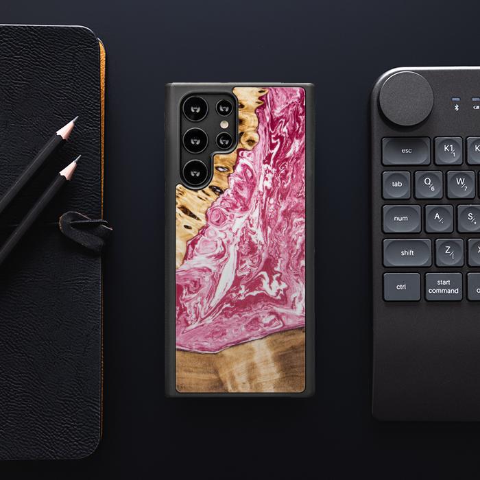 Samsung Galaxy S23 Ultra Handyhülle aus Harz und Holz - SYNERGY#A99