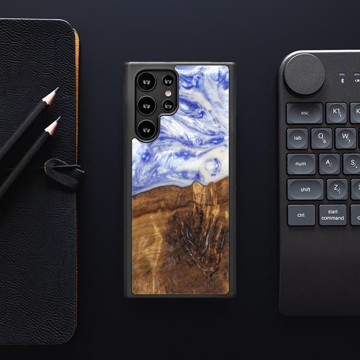 Samsung Galaxy S23 Ultra Handyhülle aus Harz und Holz - SYNERGY#B04