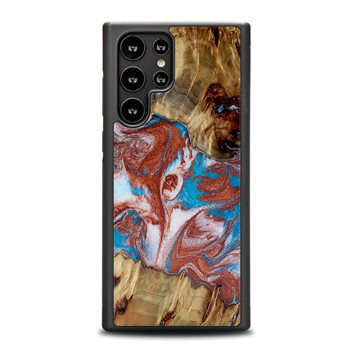 Samsung Galaxy S23 Ultra Handyhülle aus Harz und Holz - Synergy#D103