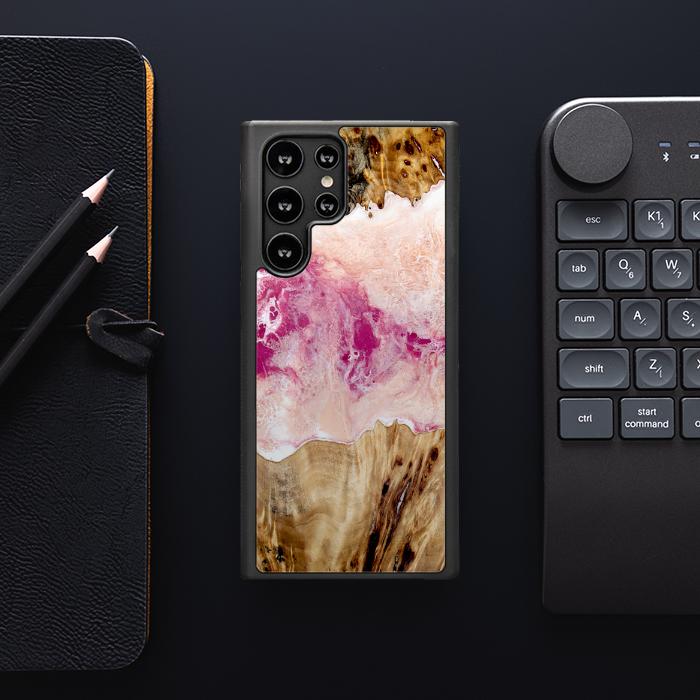 Samsung Galaxy S23 Ultra Handyhülle aus Harz und Holz - Synergy#D119