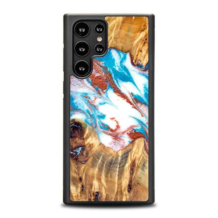 Samsung Galaxy S23 Ultra Handyhülle aus Harz und Holz - Synergy#D137
