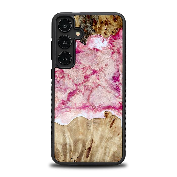 Samsung Galaxy S24 Plus Handyhülle aus Harz und Holz - Synergy#D101