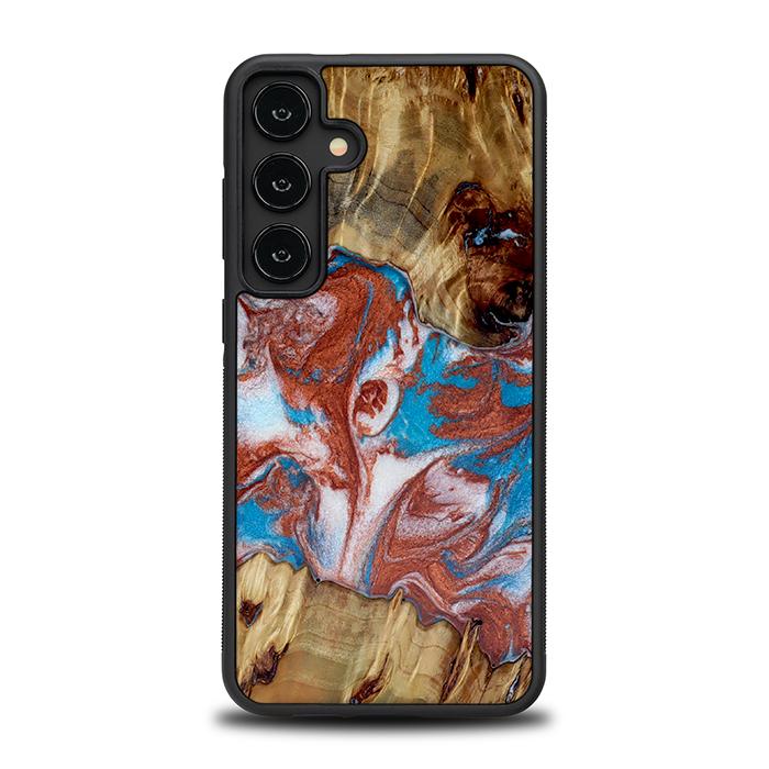 Samsung Galaxy S24 Plus Handyhülle aus Harz und Holz - Synergy#D103