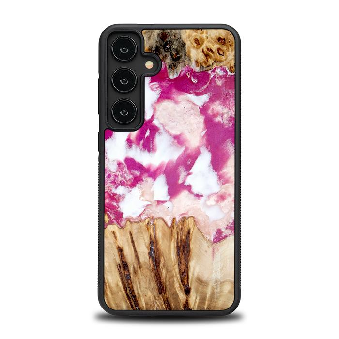 Samsung Galaxy S24 Plus Handyhülle aus Harz und Holz - Synergy#D124