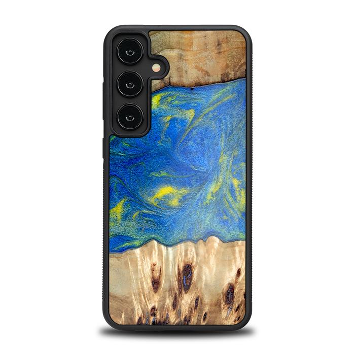 Samsung Galaxy S24 Plus Handyhülle aus Harz und Holz - Synergy#D128
