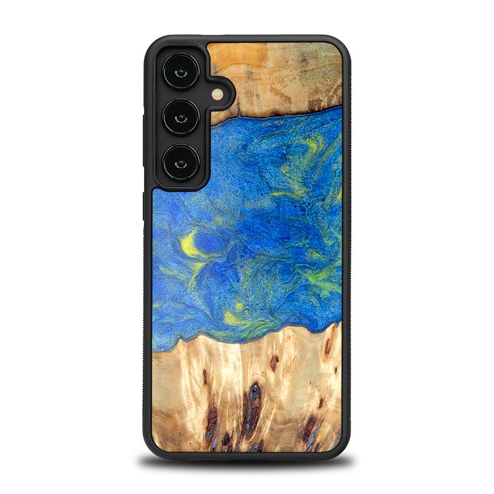 Samsung Galaxy S24 Plus Handyhülle aus Harz und Holz - Synergy#D131