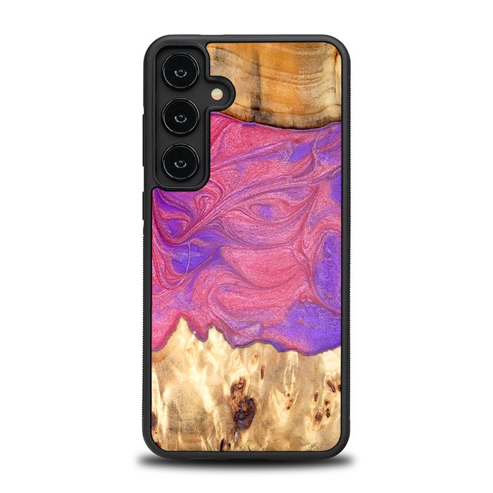 Samsung Galaxy S24 Plus Handyhülle aus Harz und Holz - Synergy#D136