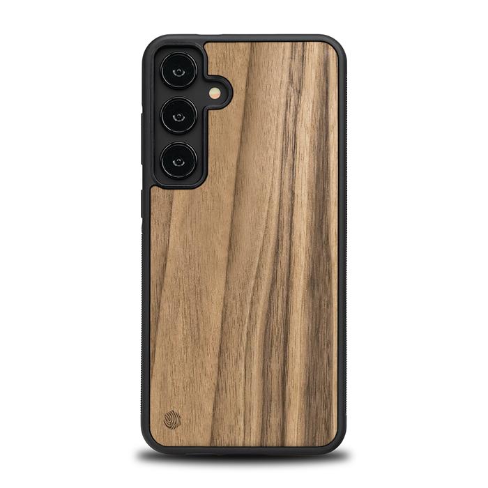 Samsung Galaxy S24 Plus Handyhülle aus Holz - Nussbaum