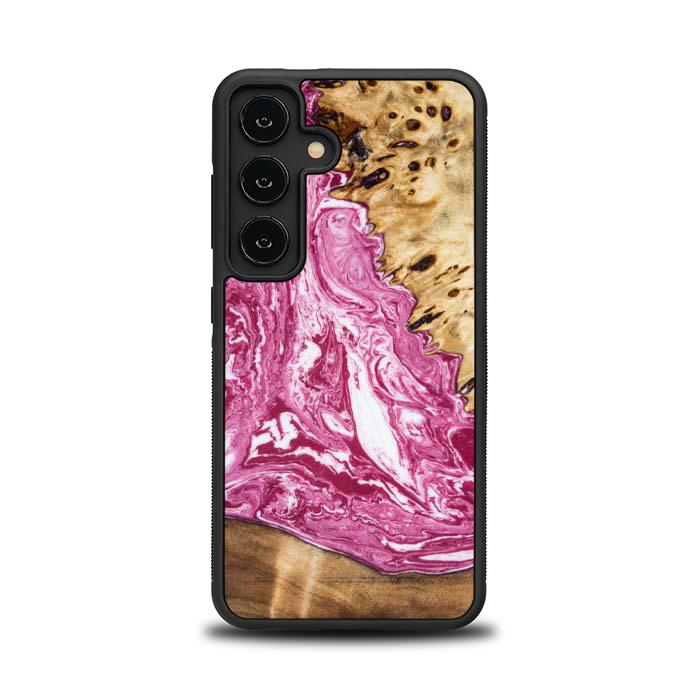 Samsung Galaxy S24 Handyhülle aus Harz und Holz - Synergy#129