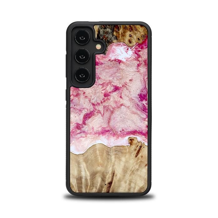 Samsung Galaxy S24 Handyhülle aus Harz und Holz - Synergy#D101