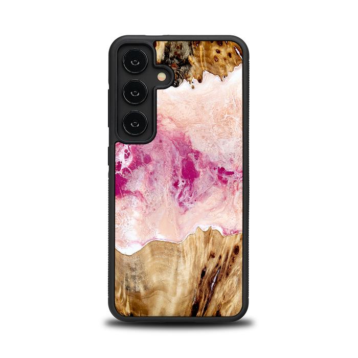 Samsung Galaxy S24 Handyhülle aus Harz und Holz - Synergy#D119