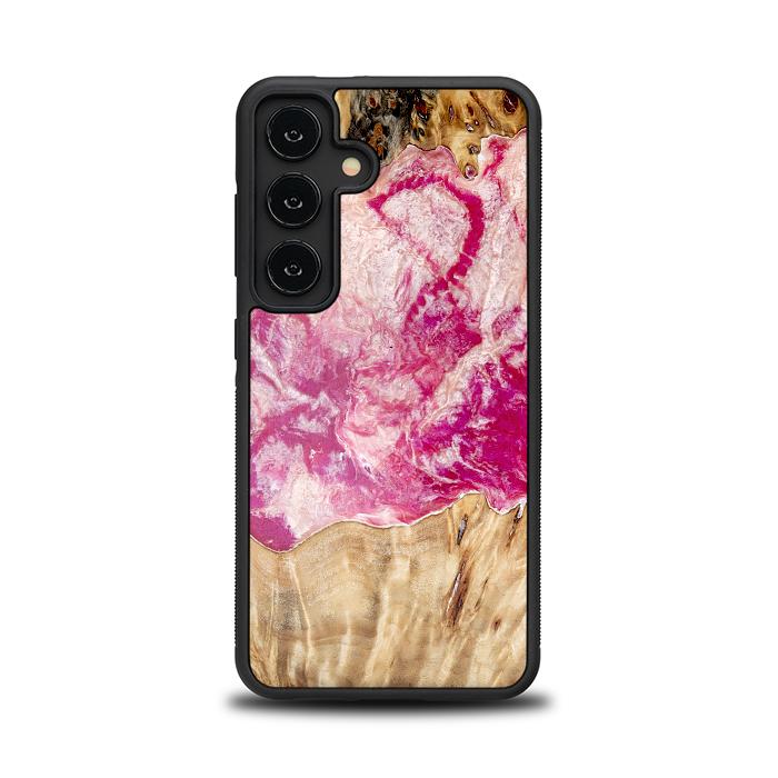 Samsung Galaxy S24 Handyhülle aus Harz und Holz - Synergy#D123
