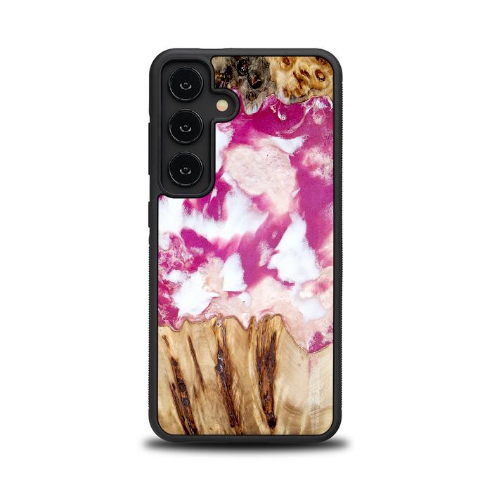 Samsung Galaxy S24 Handyhülle aus Harz und Holz - Synergy#D124