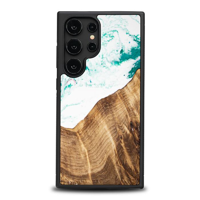 Samsung Galaxy S24 Ultra Handyhülle aus Harz und Holz - Synergy#C14
