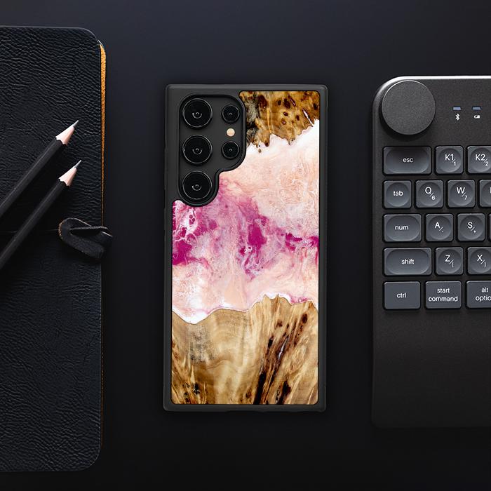 Samsung Galaxy S24 Ultra Handyhülle aus Harz und Holz - Synergy#D119