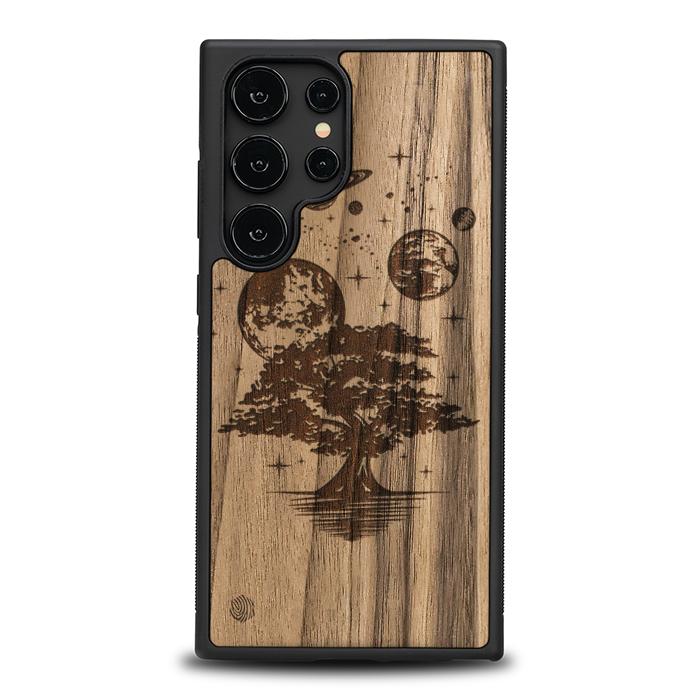 Samsung Galaxy S24 Ultra Handyhülle aus Holz - Galactic Garden