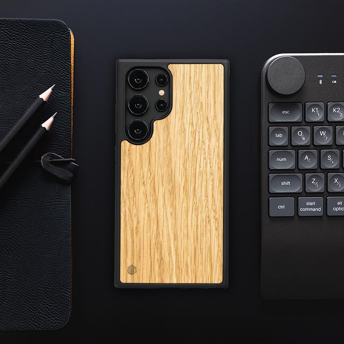 Samsung Galaxy S24 Ultra Handyhülle aus Holz - Eiche