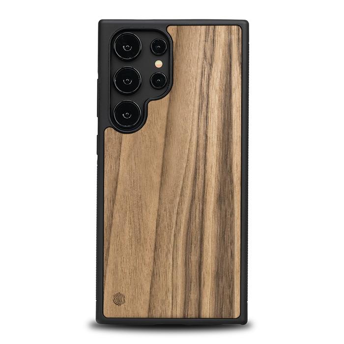 Samsung Galaxy S24 Ultra Handyhülle aus Holz - Nussbaum
