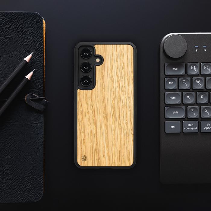 Samsung Galaxy S24 Handyhülle aus Holz - Eiche