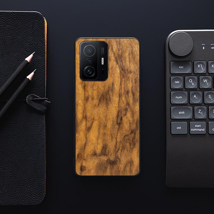 Xiaomi 11T / 11T Pro Handyhülle aus Holz - Imbuia