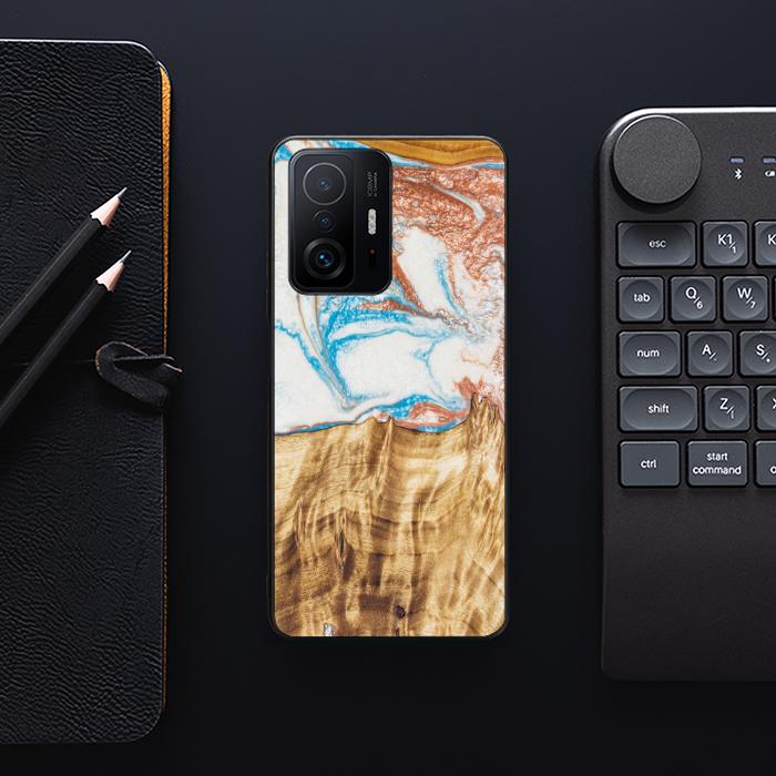 Xiaomi 11T / 11T Pro Handyhülle aus Harz und Holz - SYNERGY#47