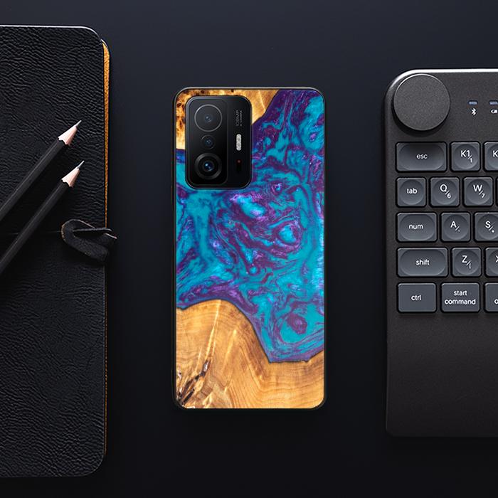 Xiaomi 11T / 11T Pro Handyhülle aus Harz und Holz - Synergy#B28