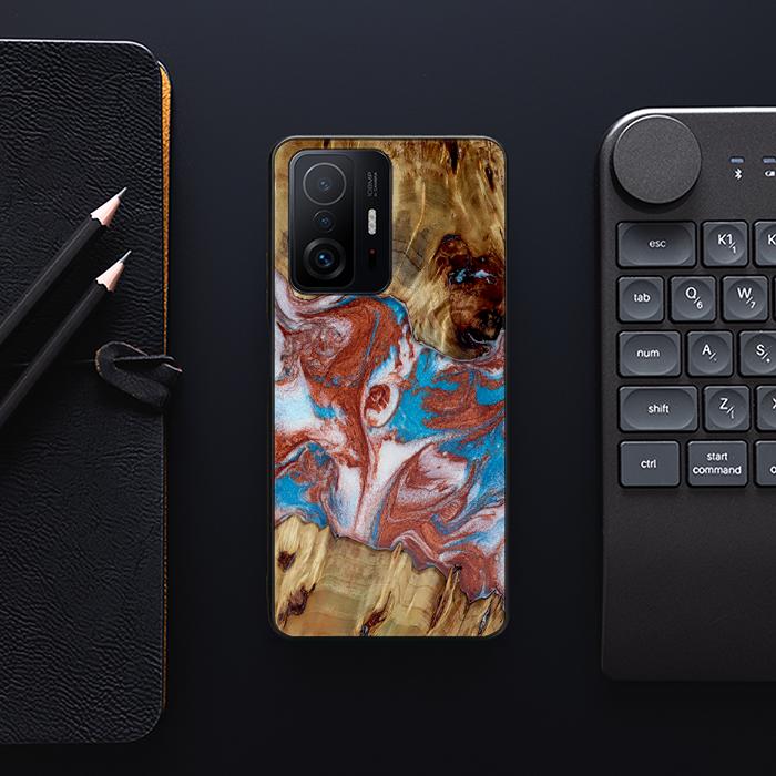 Xiaomi 11T / 11T Pro Handyhülle aus Harz und Holz - Synergy#D103