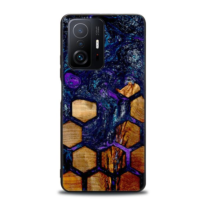 Xiaomi 11T / 11T Pro Handyhülle aus Harz und Holz - Synergy#D105