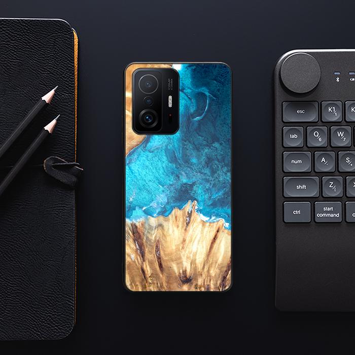 Xiaomi 11T / 11T Pro Handyhülle aus Harz und Holz - Synergy#D115