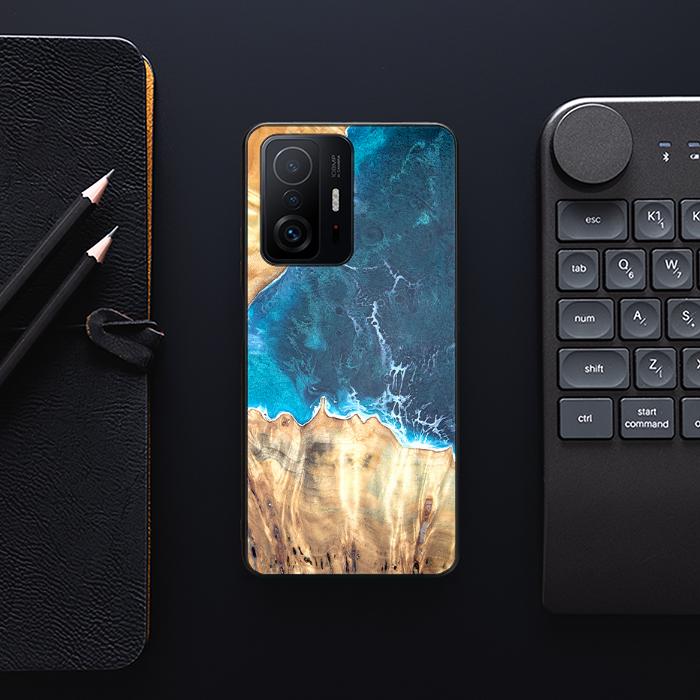 Xiaomi 11T / 11T Pro Handyhülle aus Harz und Holz - Synergy#D116