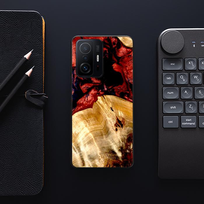 Xiaomi 11T / 11T Pro Handyhülle aus Harz und Holz - Synergy#D117